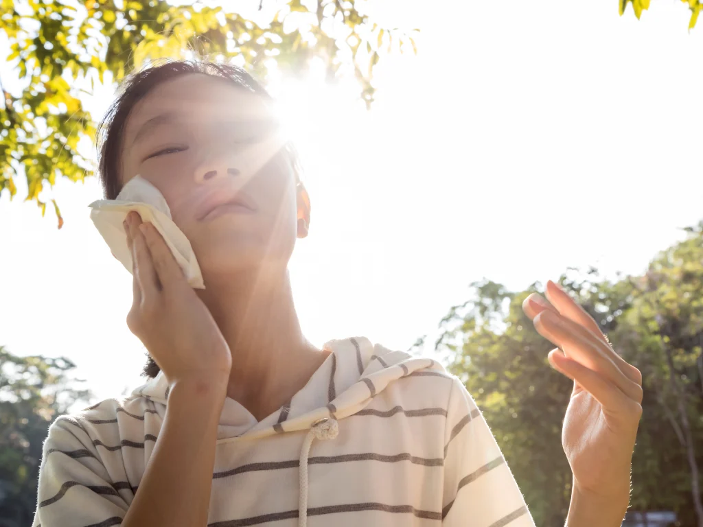 Child heat exhaustion